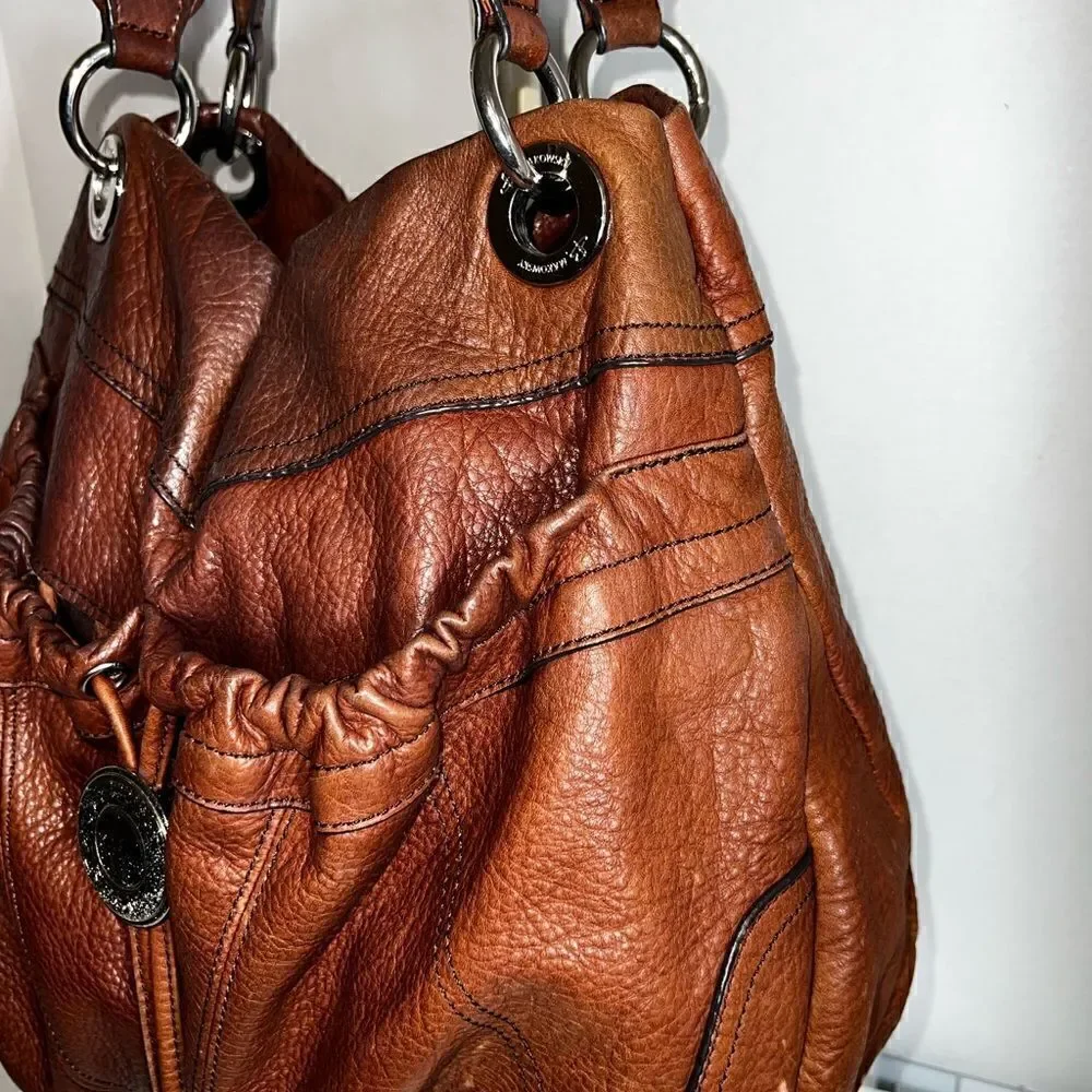 Authentic Distressed B. Makowski Hobo